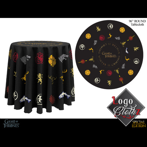 Round Custom Printed Table Covers Logo Print Logoclothz
