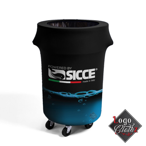 Custom printed trash can covers