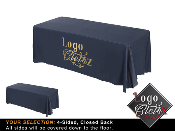 Midnight Logoclothz printed table throw