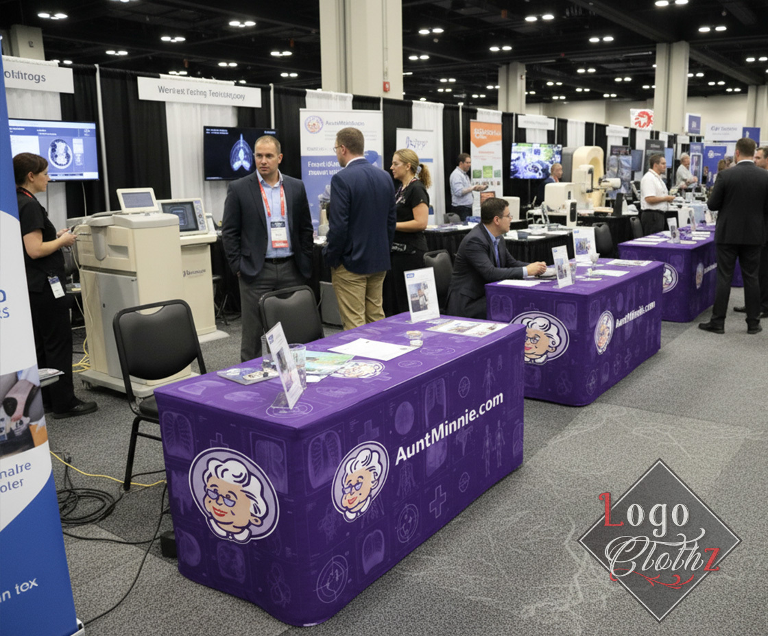 Radilogical event promotional product shot aunt-mini-radiology-tech-event-tablecloths