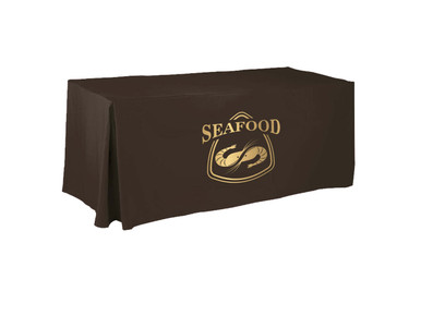5ft custom tablecloth printed with a logo
