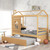 Twin Size House Bed Wood Bed with Twin Size Trundle