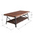 48" Large Solid Coffee Table with Storage for Both Indoor or Outdoor Use, 3 Colors Availabel