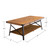 48" Large Solid Coffee Table with Storage for Both Indoor or Outdoor Use, 3 Colors Availabel