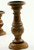 Pillar Shaped Wooden Candle Holder, Set of 3, Brown