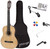 JMFinger Full Size Classical Guitar 39 inch Guitar for Beginners with Gig Bag, Strap, Picks, 3 in 1 Metronome&Tuner,Natural