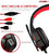 Gaming Headset for PS4 PC One PS5 Console Controller, Noise Cancelling Microphone Over Ear Stereo Headphones with Mic, LED Light, Bass Surround, Earmuffs for Laptop Mac NES Games 5 Core HDP GM1 R