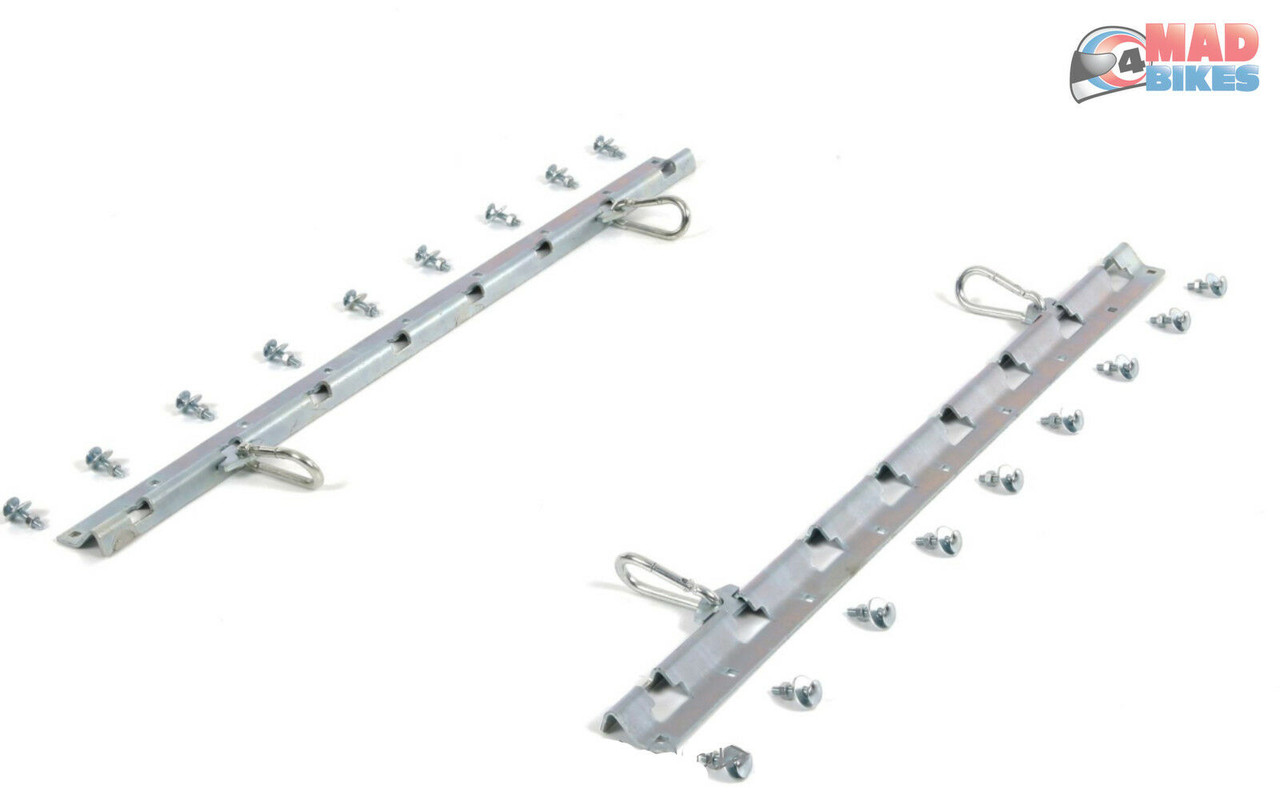 4 pack - 2 x 1' Rail Hook with Ratchet Heavy Duty Tie Down
