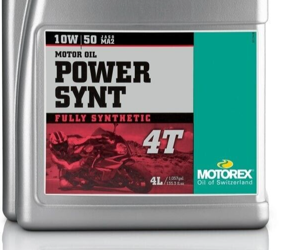 Motorex Power Synt 4T 10W50 Fully Synthetic 4-Stroke Engine Oil 4