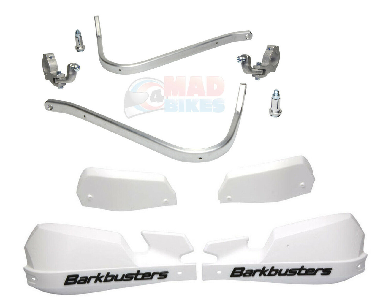 KTM 790 Adventure Barkbusters VPS Hand Guards White Mad4bikes