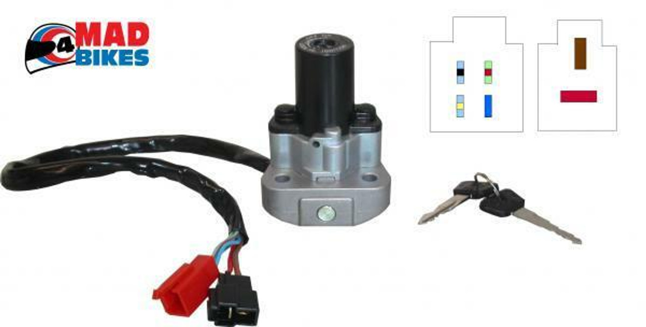 Yamaha FZS 600 Fazer Ignition Switch And Steering Lock Plus 2 Keys