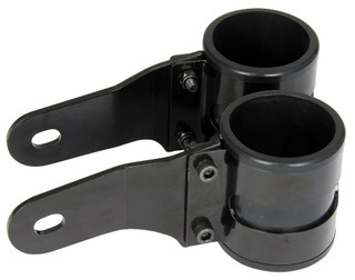 Motorcycle Headlight Brackets In Black 33-37mm Project Bike Cafe Racer Custom