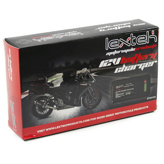 Lextek Motorcycle Motorbike & Scooter 12v Battery Optimiser Charger & Maintainer