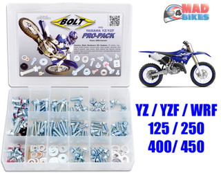 Bolt Pro Hardware Kit Yamaha, YZF WRF YZ 125 250 400 450, Nuts, Bolts, Clips Etc