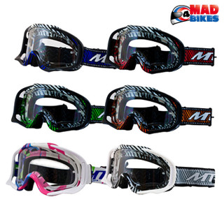 MT MX Pro III Goggles For Motocross, Enduro, MX, BMX, MTB, With Tear Off Posts