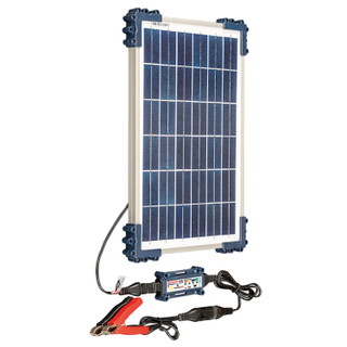 Optimate 10w Solar Duo Panel Motorcycle Battery Charger Maintainer Fully Automatic