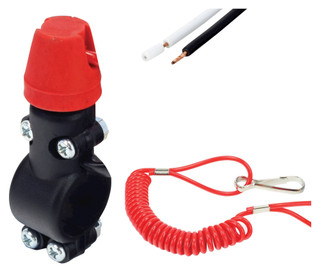 Motorcycle Kill Switch / Stop Switch with Tether Ideal Trials, Enduro Etc