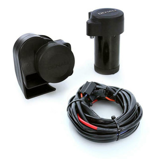 Denali Split Duel Tone Motorcycle Air Horn 120 Db and the Plug n Play Wiring Kit