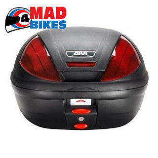 GIVI E370 MONOLOCK  MOTORCYCLE SCOOTER TOP BOX LUGGAGE CASE WITH UNIVERSAL PLATE