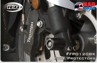 TRIUMPH TROPHY 1200 (2013 TO 2018) R&G FORK PROTECTORS / CRASH PROTECTORS