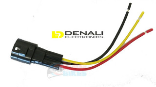 DENALI Male Waterproof Connector / Accessory Adapter Conection Pigtail 3 Pin