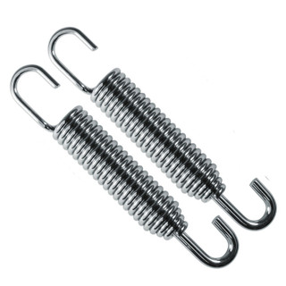 Motorcycle Stainless Steel Swivel End Exhaust Springs X 2 (PAIR) 75mm