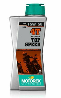 Motorex 4T Top Speed 15/50 Motorcycle Oil Synthetic High Performance 1L