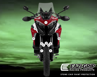 Ducati V4 MULTISTRADA 2021+ Eazi-grip Motorcycle Stone Chip Paint Protection Kit