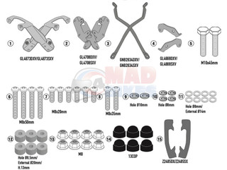 Honda Forza 125 & 300 (2021 > On) Givi / Kappa Luggage Top Box Rack SR1187B