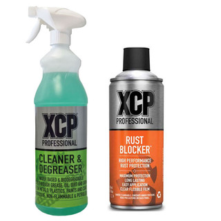 XCP Rust Blocker Rust Protection Spray 400ml Plus XCP Cleaner and Degreaser 1L