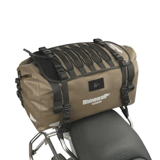 Rhinowalk Warrior 40L Roll Top Waterproof Dry Bag Motorcycle Tail Pack (Brown)