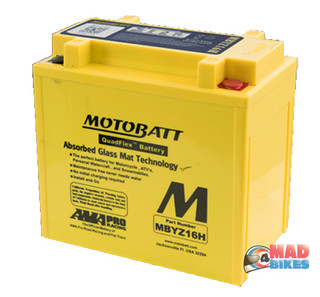 Motobatt MBYZ16H High Performance Motorcycle Battery