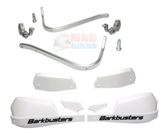 KTM 790 Adventure & R Barkbusters Hardware Kit + VPS Hand Guards White / White