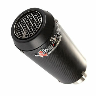 Lextek CP9C Full Carbon Motorcycle Motorbike Stubby Exhaust Silencer End Can New