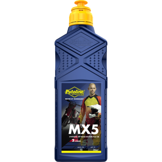 Putoline MX5 Synthetic 2 Stroke Pre-Mix Oil ,MX Motocross Enduro Bike 1 Litre