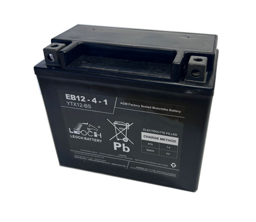 LEOCH YTX12-BS Motorcycle Battery AGM Factory Sealed