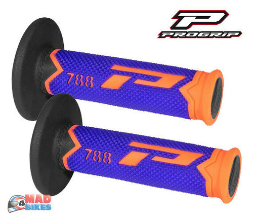 Pro Grip Progrip 788 Grips Orange Blue Black Motocross Triple Density Grips