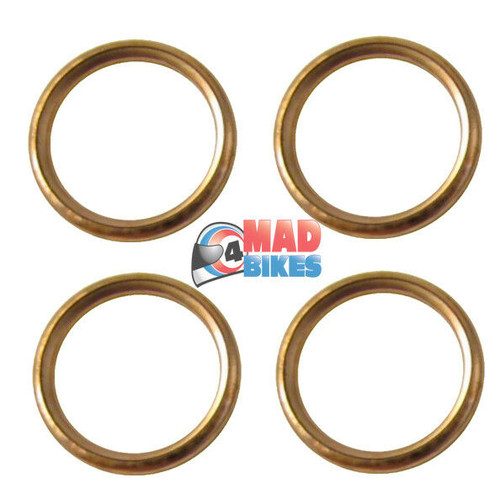 Yamaha YZF1000 R1 Exhaust Gasket seals Set of 4 , Copper Type 1998 to 2008