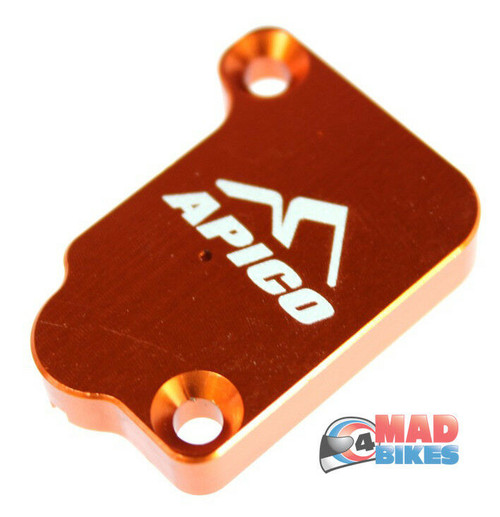 KTM SX50 Apico Front Brake Master Cylinder Cover, Anodised Orange 2002 to 2018