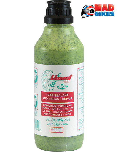 Linseal OKO Tyre Sealant & Instant Repair, Puncture Prevention Liquid Sealer