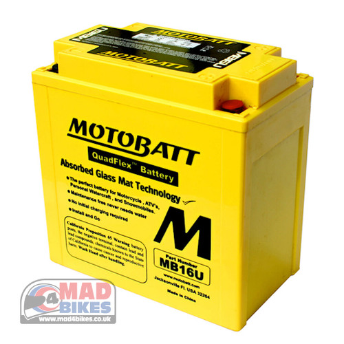 Motobatt MB16U High Performance Motorcycle Battery