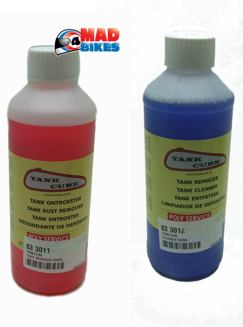 Tank Cure Fuel / Petrol Tank Rust Remover & Cleaner Kit