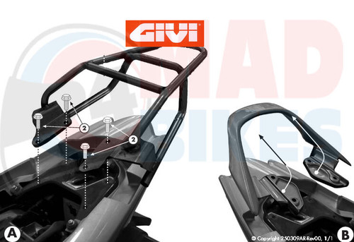 NEW GIVI LUGGAGE RACK CARRIER FOR THE HONDA CBF125 2009 - 2014