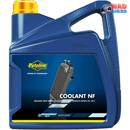 4Ltrs of Putoline Engine Coolant NF, Motocross, MX,Enduro, Quad, Atv Antifreeze