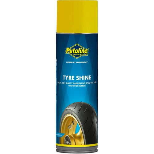 Motorcycle Tyre Cleaner Tyre Shine Dressing & Restore by Putoline 500ml Aerosol