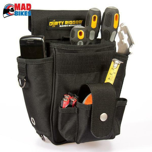 DIRTY RIGGER TECHNICIANS TOOL POUCH, SOUND, LIGHT, VISUAL, RIGGING,THEATRE, FILM