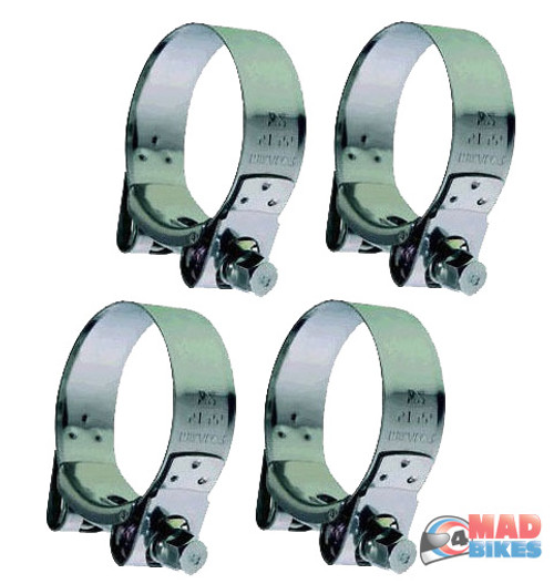 Yamaha XJ 900 Diversion Stainless Steel Exhaust Clamps XJ900 X 4 Clamps