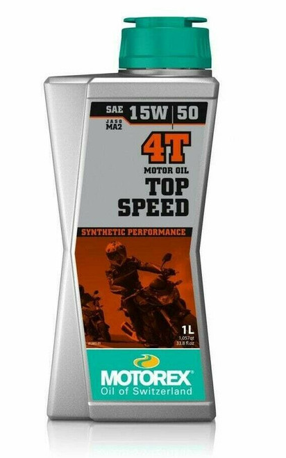 Motorex 4T Top Speed 15/50 Motorcycle Oil Synthetic High Performance 1L