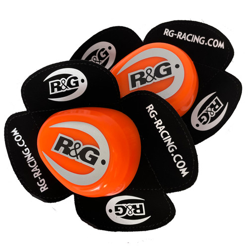 R&G Racing Aero Motorcycle Knee Sliders Orange