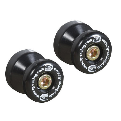 Kawasaki ZRX1100 / ZRX1200 / ZX6R Black R&G Racing Cotton Reels Paddock Stand Bobbins  CR0007BK